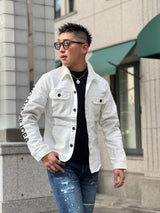 カシミアタッチクルーニット