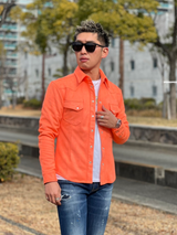 スウェードシャツ