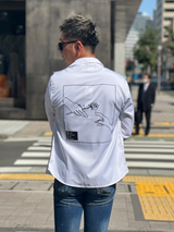 ローズプリントシャツ