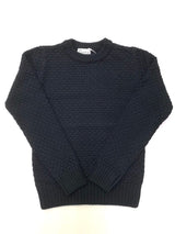 ポップコーン編みクルーニット