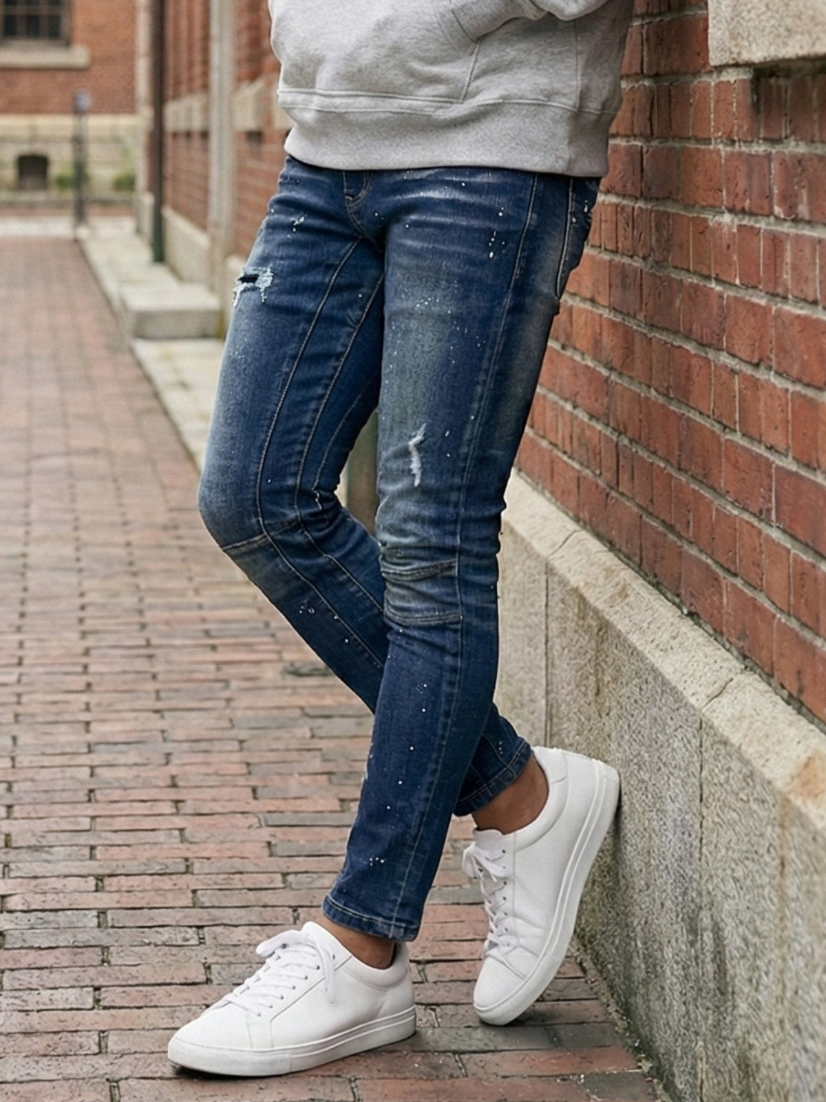 3Dペイントデニムパンツ