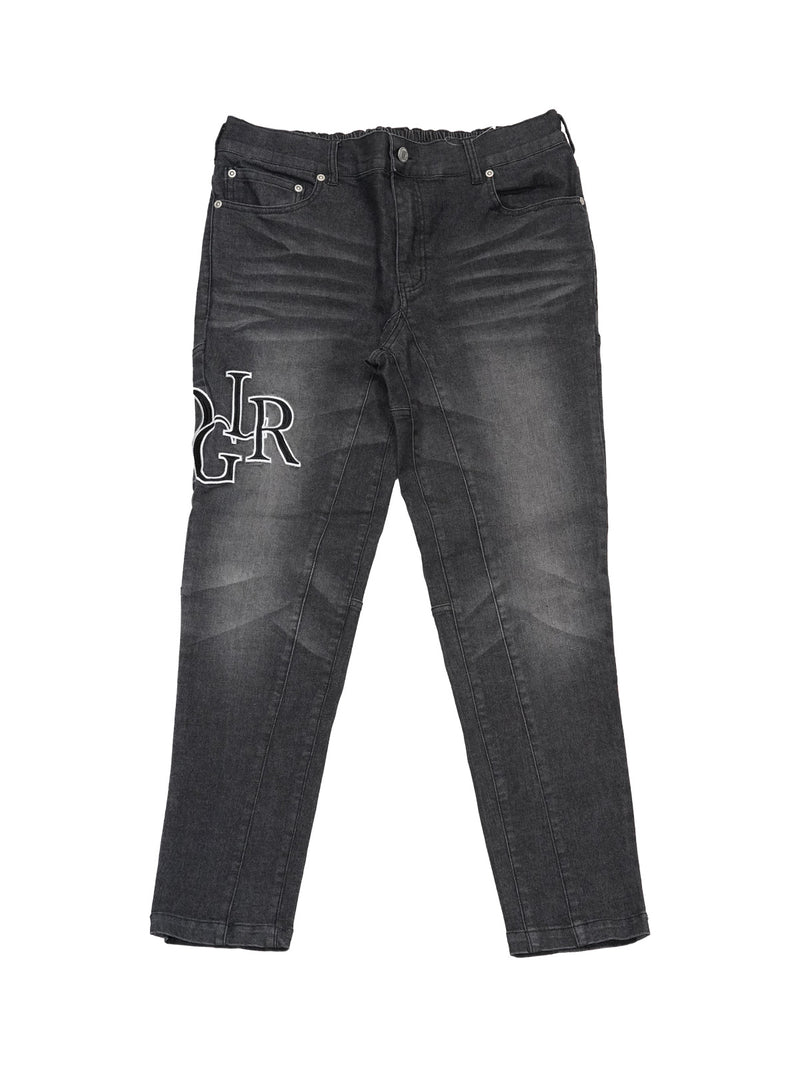 DGLRワッペンBKデニムパンツ