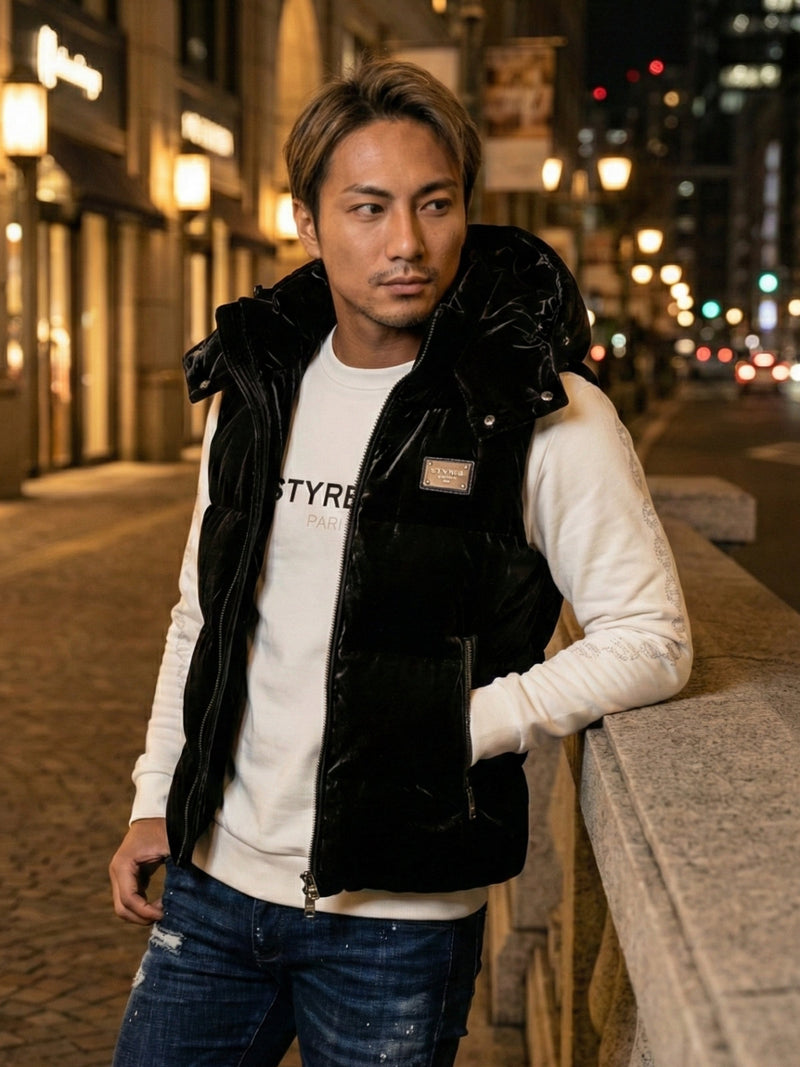 ベルベットPUベスト