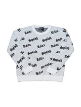 英字総柄ニット