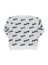 英字総柄ニット