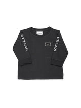 KIDS プレートスリーブ刺繍L/TEE