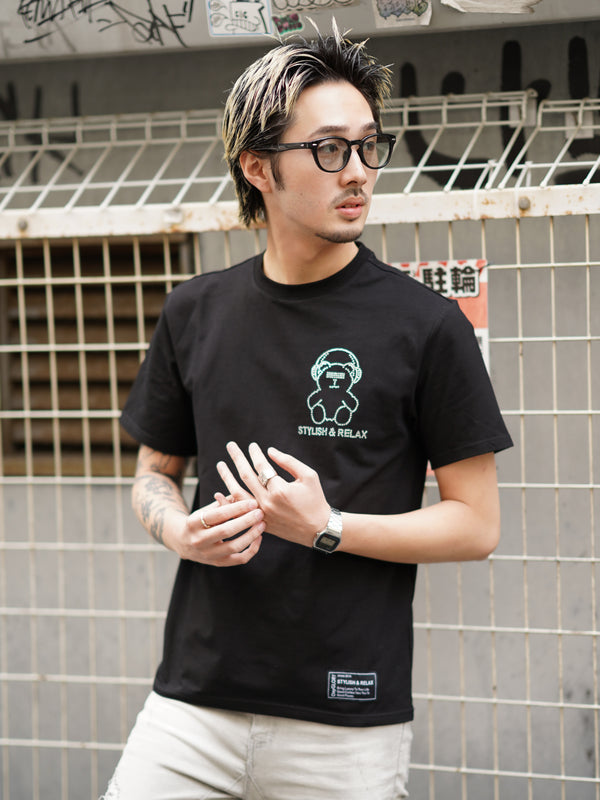 ラインストーンベアTEE