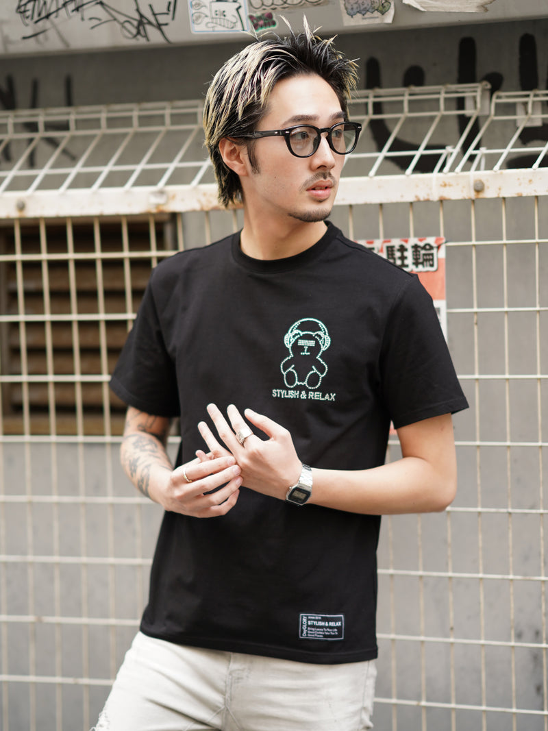 ラインストーンベアTEE