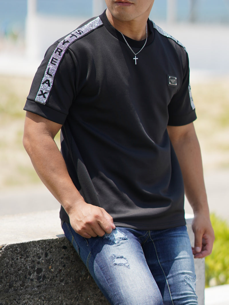 ラインストーンポンチTEE【SALE】