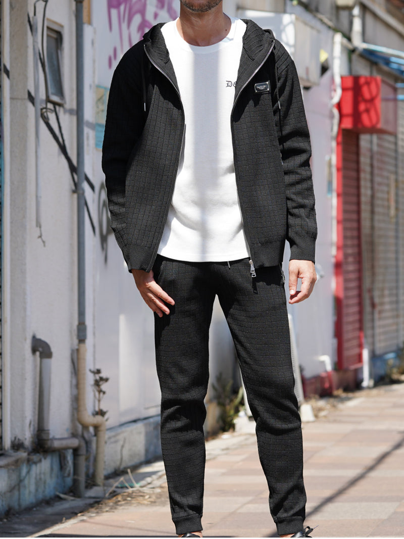 プレートニットパンツ