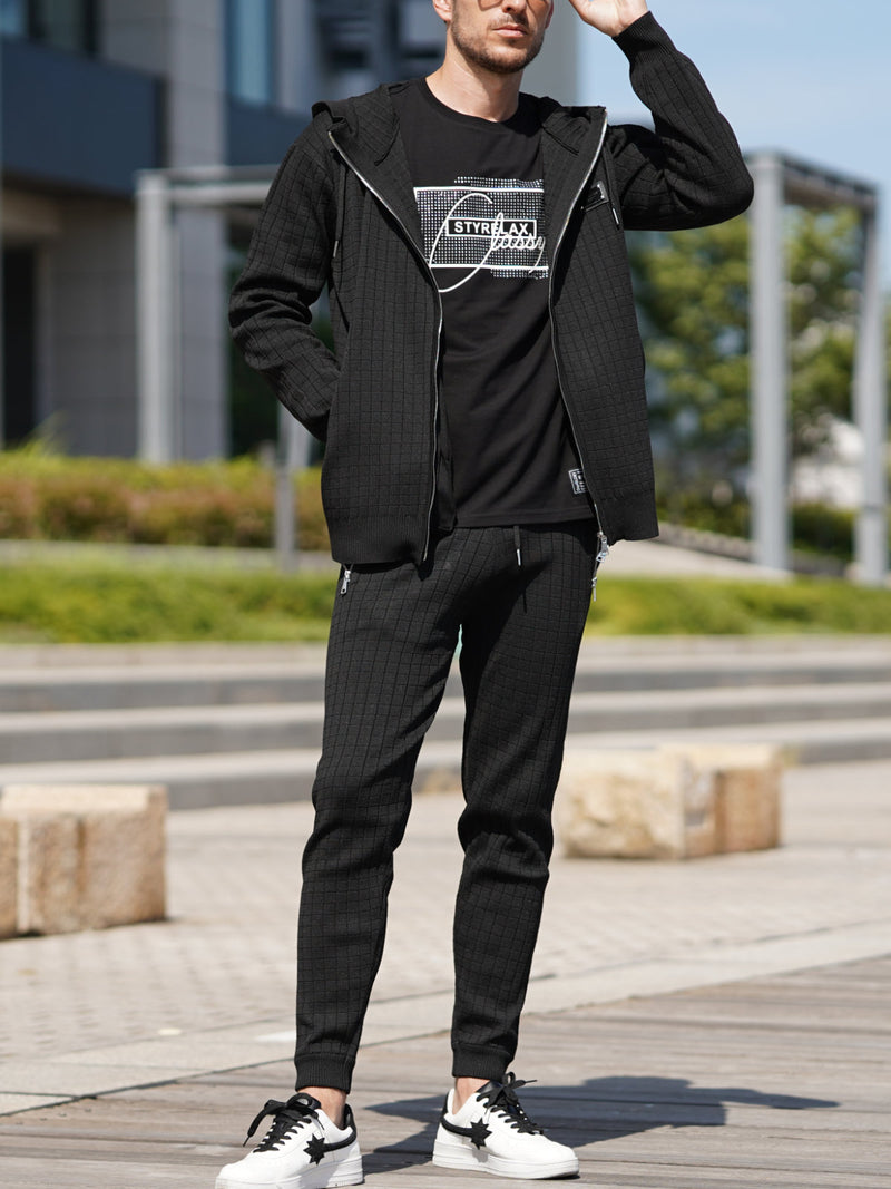 プレートニットパンツ