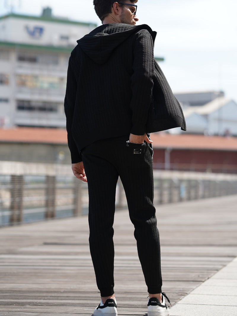 プレートニットパンツ