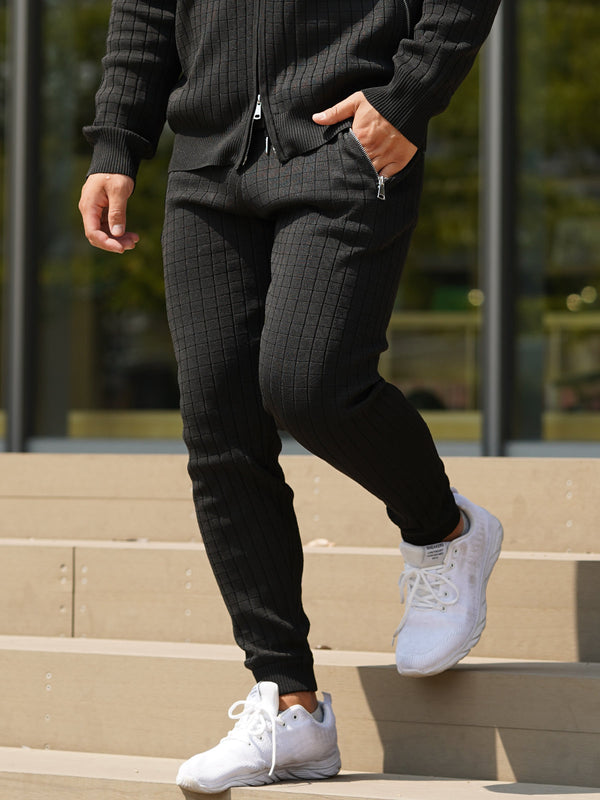 プレートニットパンツ
