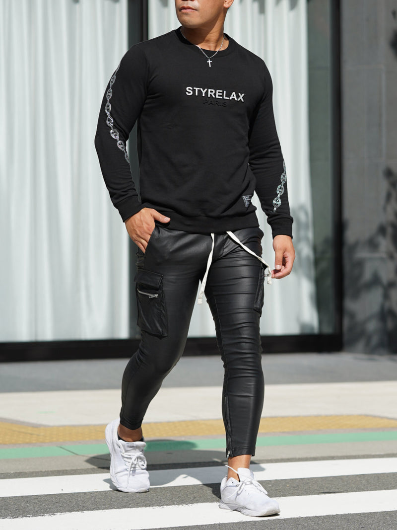 チェーンスリーブトレーナー