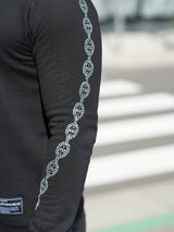 チェーンスリーブトレーナー