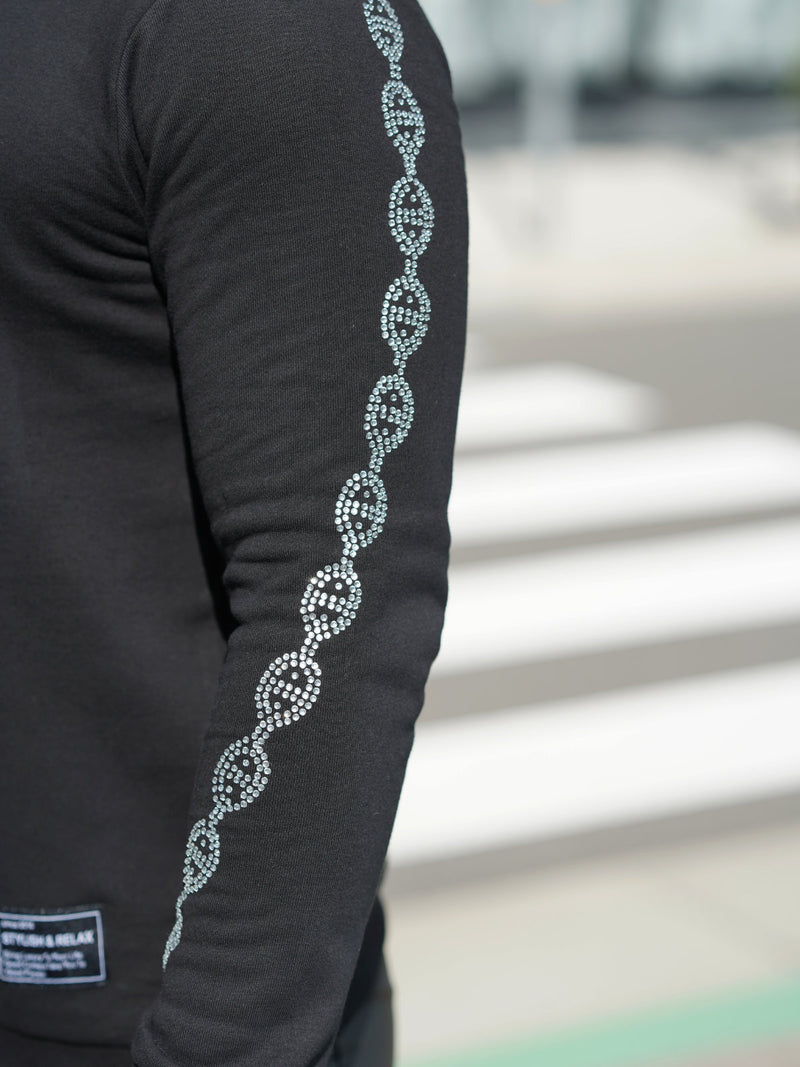 チェーンスリーブトレーナー