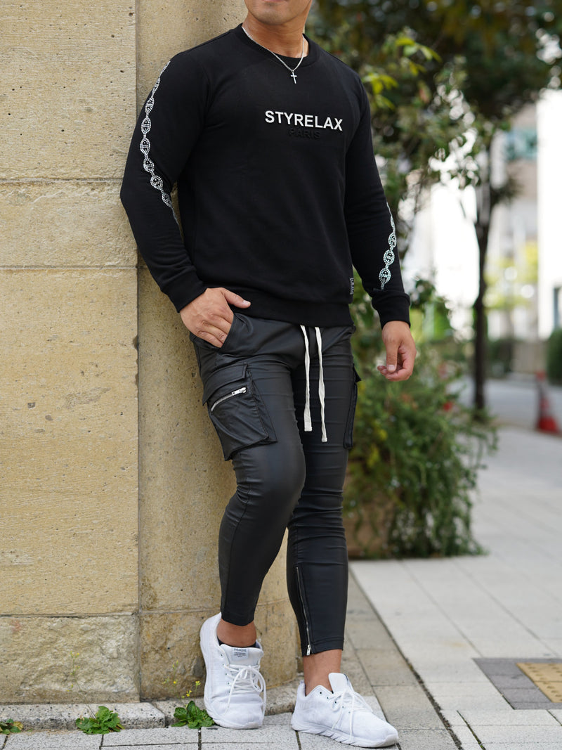 チェーンスリーブトレーナー