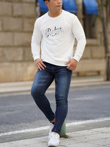 Relax箔プリントトレーナー