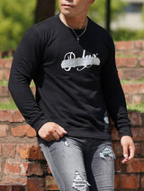 Relax箔プリントトレーナー