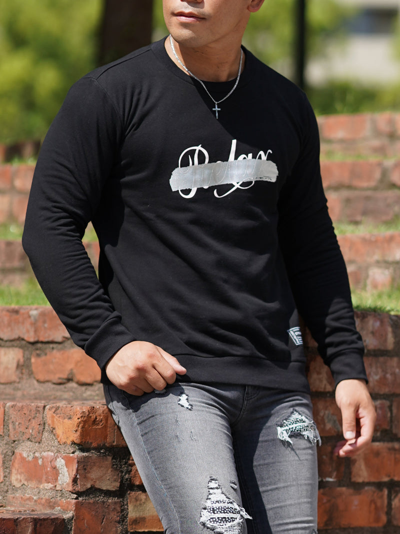 Relax箔プリントトレーナー