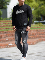 Relax箔プリントトレーナー