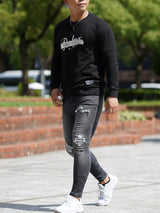 Relax箔プリントトレーナー