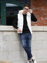 光沢ナイロン中綿ベスト