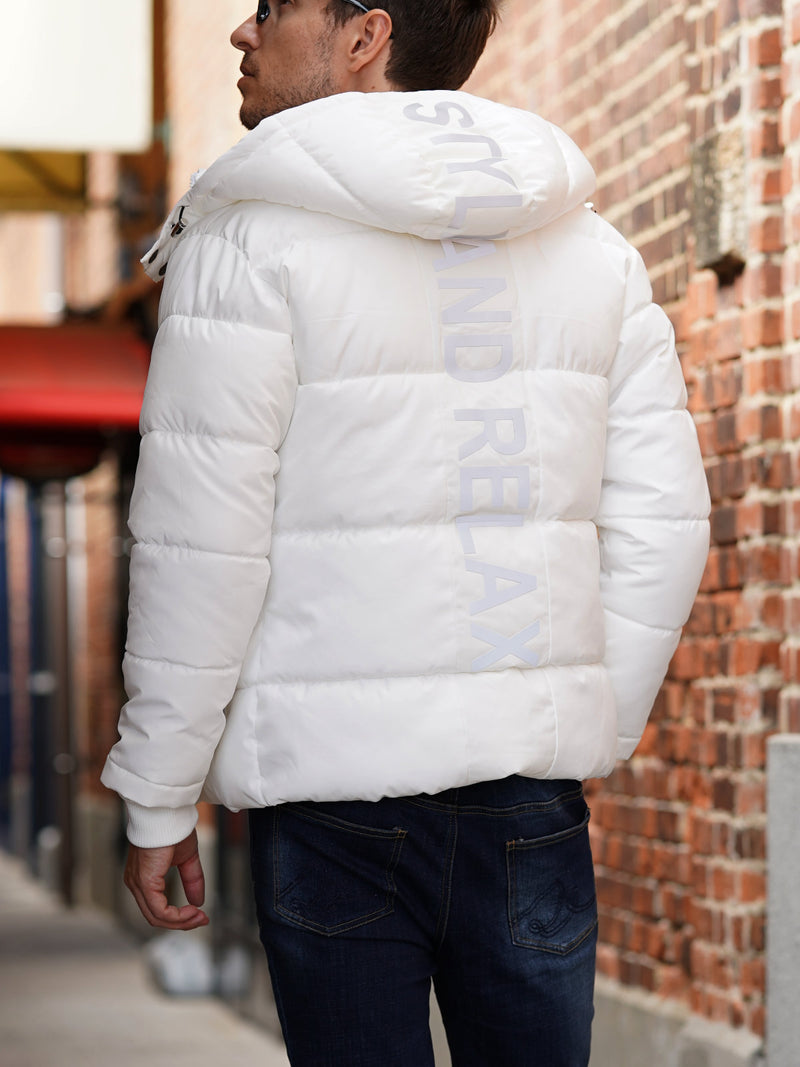 バック切り替えロゴブルゾン