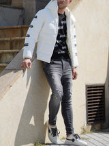 アームロゴ中綿ブルゾン