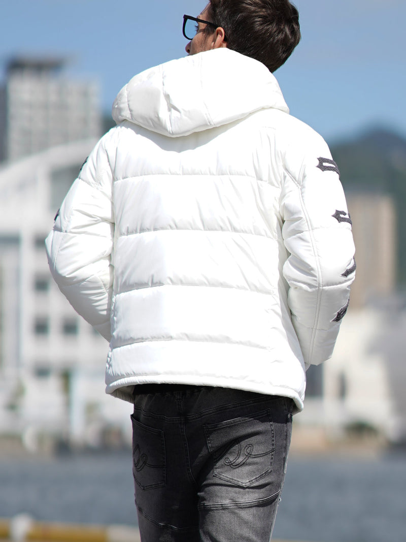 アームロゴ中綿ブルゾン