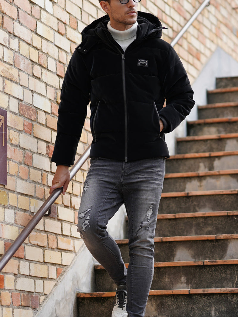 ベルベットPU ブルゾン