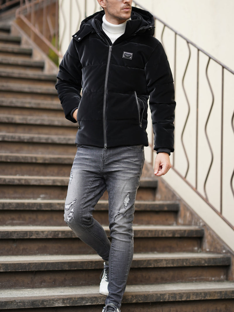 ベルベットPU ブルゾン