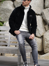 ベルベットPU ブルゾン