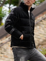 アームロゴ中綿ブルゾン