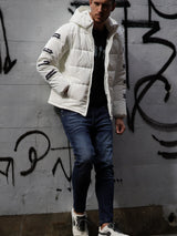 アームロゴ中綿ブルゾン