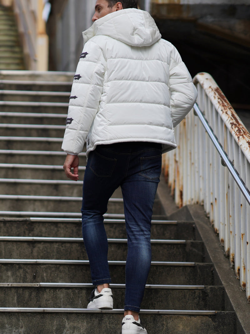 アームロゴ中綿ブルゾン