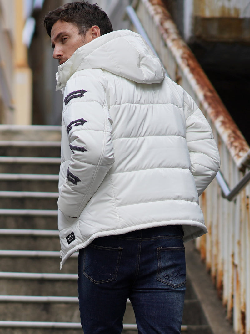 アームロゴ中綿ブルゾン