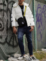 アームロゴ中綿ブルゾン