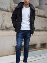 バック切り替えロゴブルゾン