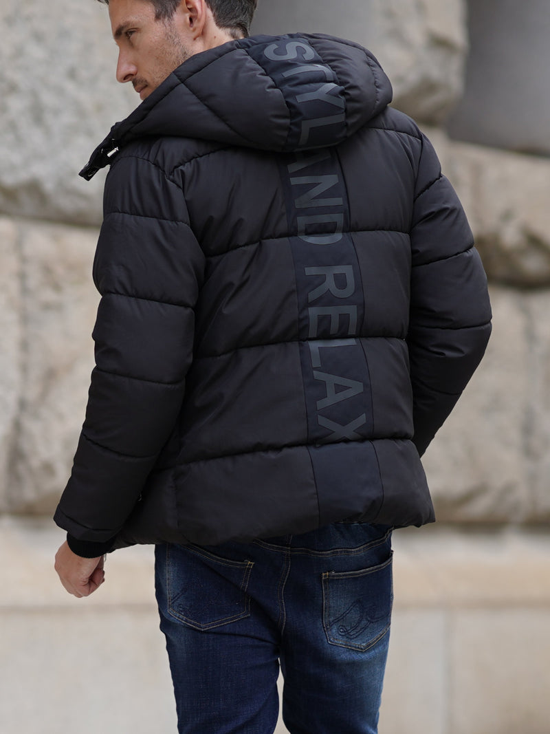 バック切り替えロゴブルゾン