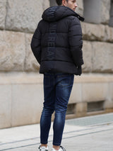 バック切り替えロゴブルゾン