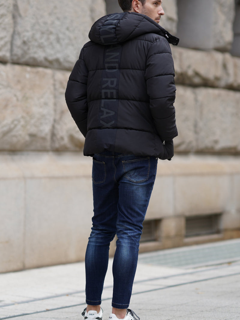 バック切り替えロゴブルゾン