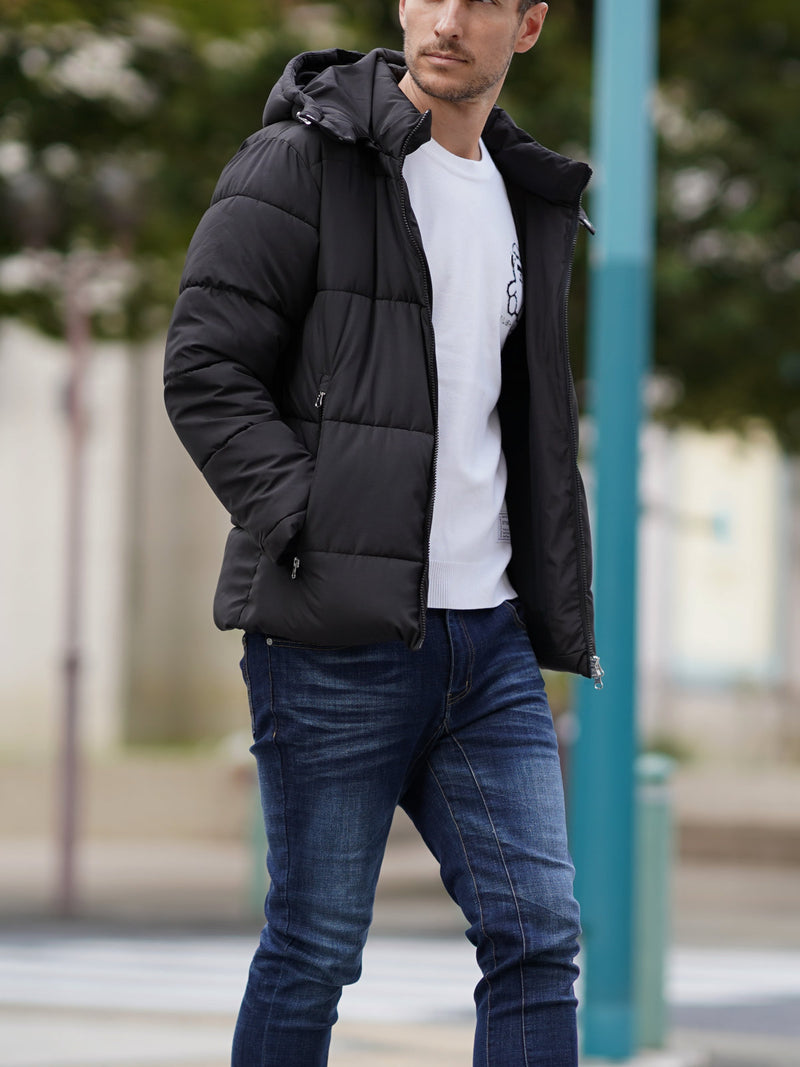 バック切り替えロゴブルゾン