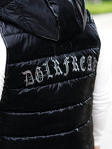 光沢ナイロン中綿ベスト