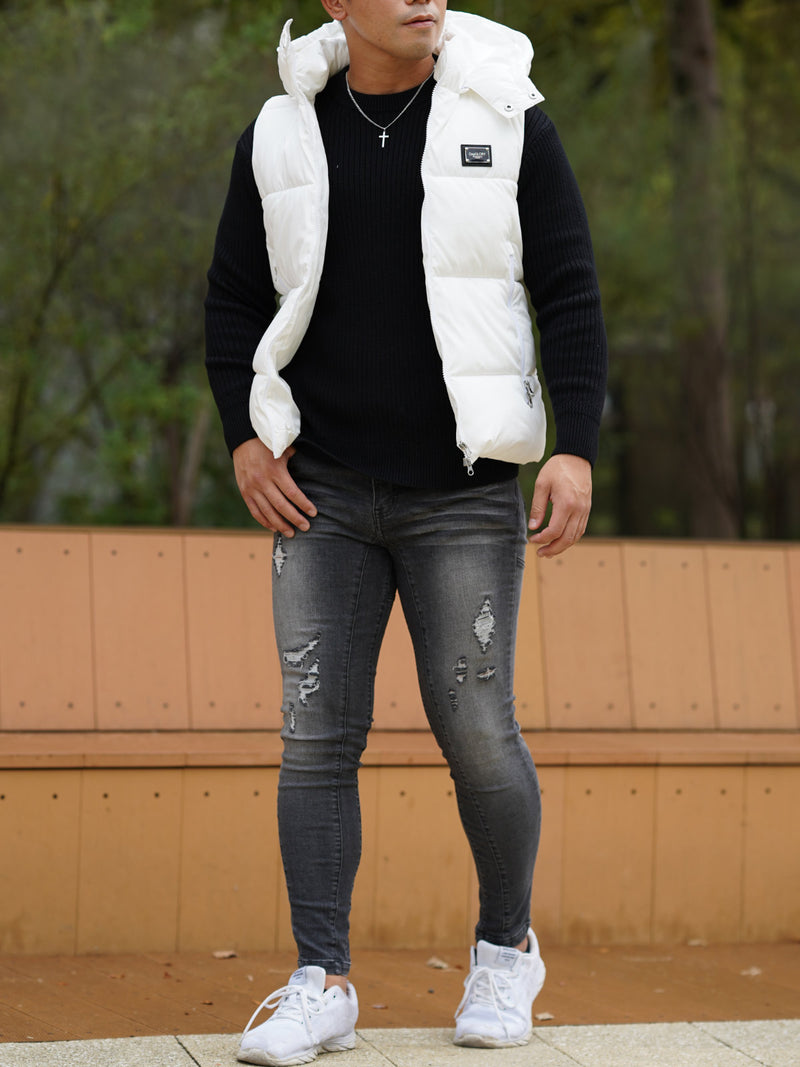 バック切り替えロゴベスト