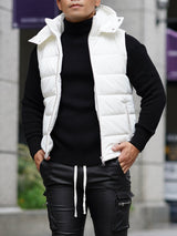 光沢ナイロン中綿ベスト