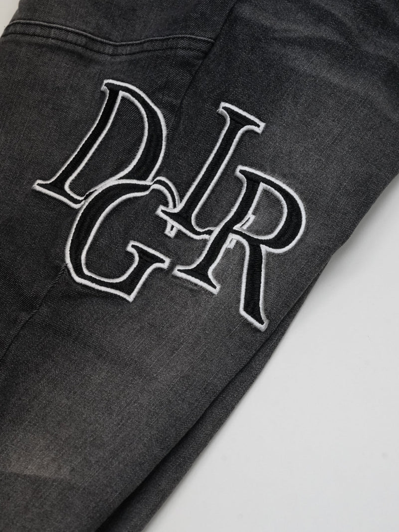 DGLRワッペンBKデニムパンツ
