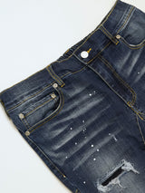 3Dペイントデニムパンツ