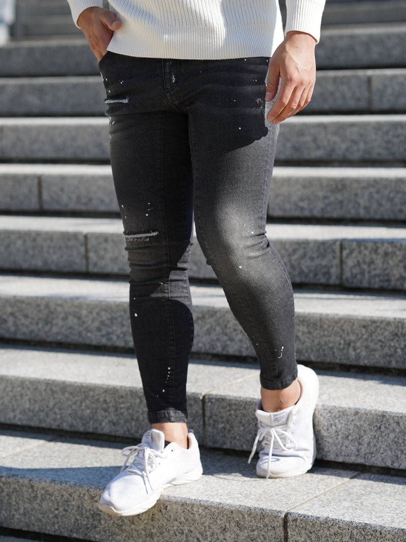 【オンライン限定】ペイントダメージデニム