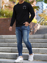 3Dペイントデニムパンツ